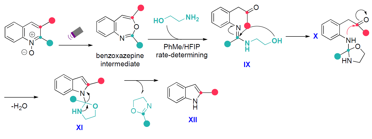 Mechanism of C2-selective carbon atom deletion.