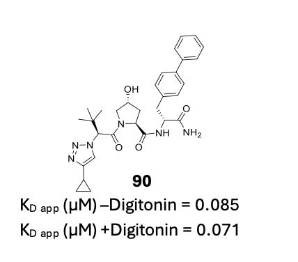 Structure of compound 90